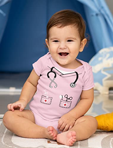 Tstars Baby Scrubs Nurse Costume Doctor Stethoscope Halloween Costumes Infant Bodysuit Nb Pink #TOP3
