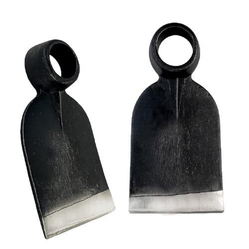 Crisalide® Zappa Forgiata Senza Manico 350 g – Zappa da Orto e Giardinaggio in Acciaio, Foro Ø 3 cm, Larghezza 8 cm, Ideale per Smuovere Terreno e Diserbo