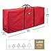 Zober Storage Bag for 9 Ft Artificial Christmas Trees - Waterproof with Durable Handles - Labeling Card Slot - Red