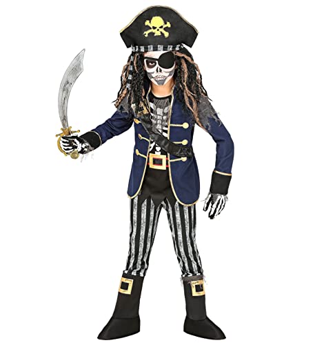 W WIDMANN MILANO Party Fashion   Disfraz infantil esqueleto pirata, bucanero, zombie, terror, carnaval, Halloween