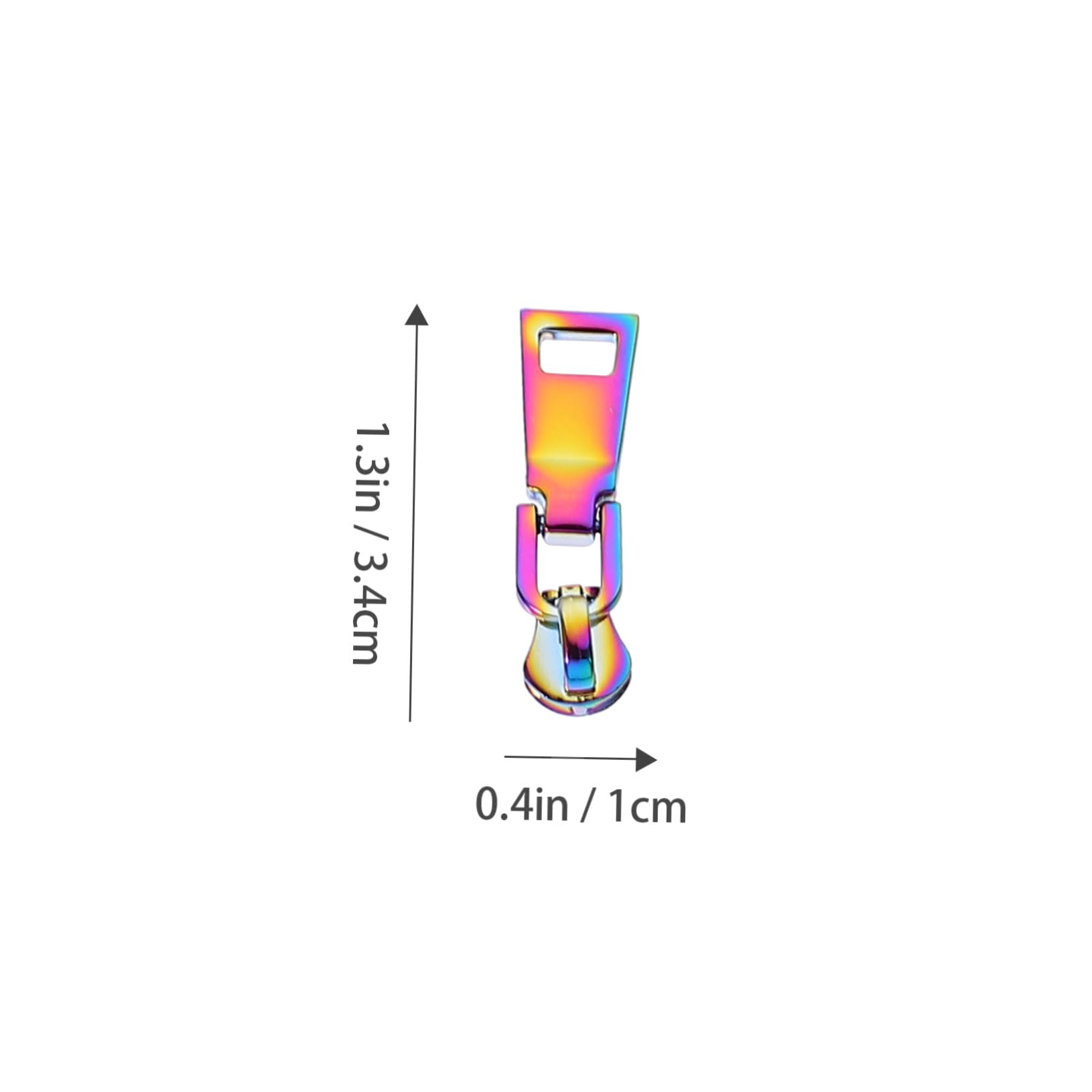 Tofficu 30piezas Tiradores De Cremallera Metálicos Coloridos Para Ropa y Equipaje Accesorios De Repuesto Para Mochilas y Proyectos De Manualidades