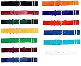 MARTIN Sports Dozen (12) Youth Baseball/Softball Adjustable Belts, 1.25