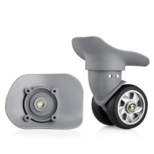 Replacement Luggage Wheel,Luggage Wheels Replacement, (Set of a Pair 360 Degree Swivel Luggage Mute Wheel Suitcase Replacement Repair Wheels Parts Spinner(Size:Black)(Gray)