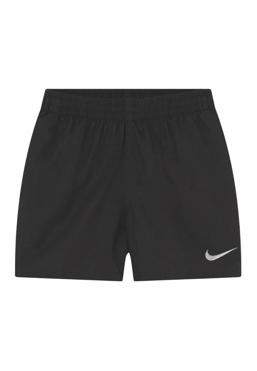 NIKE 4-Inch Volley Shorts for Children, Boys, Swim Briefs, NESSB866-001, Black, 7 años