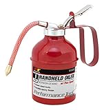Performance Tool W54263 Heavy Duty 1 Pint Oil Can with Drawn Steel Body and Epoxy Finish