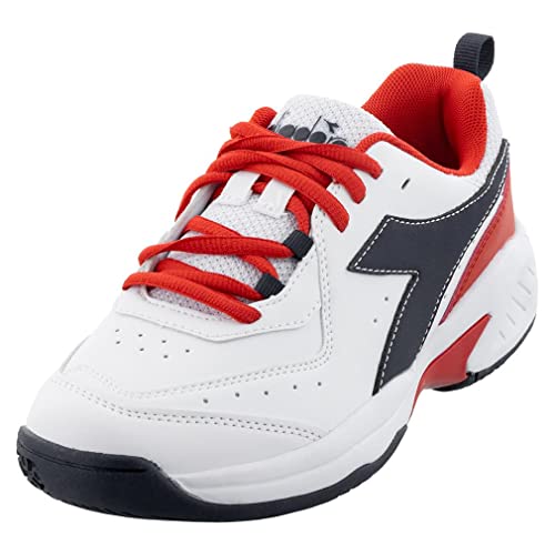 Diadora Junior`s S.Challenge 5 SL Tennis Shoes White and Blue Corsair2