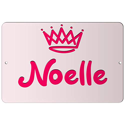 Makoroni - Noelle Girl Female Name 12x18 inc Aluminum Decorative Wall Street Sign