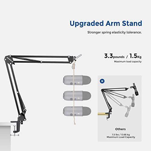 Neewer 40063970 Suspension Boom Scissor Arm Stand for Microphone