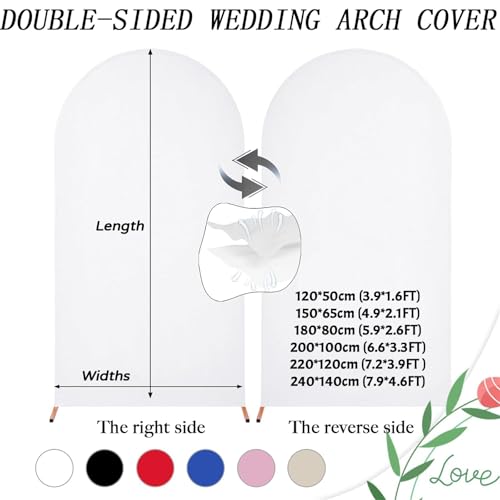 Highdi Cubierta de Telón de Fondo de Arco, Cubierta de Fondo de Arco Elastano Elástico para Fiestas, Cumpleaños, Boda, Graduación, Fiesta, Accesorios de Fotos (4FT-120 * 50,17 Verde) - imagen 2