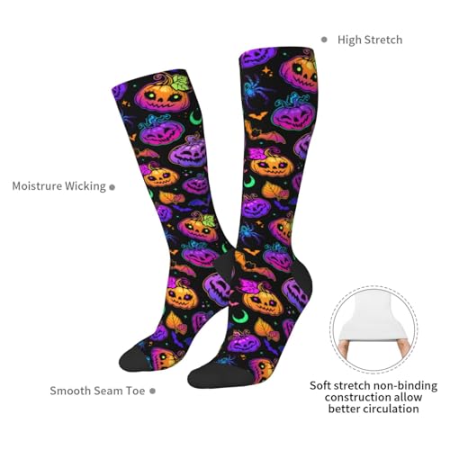 Image of Knee High Socks for Women Girls Fashion Women's Festival Stockings for Casual Running Work Travel