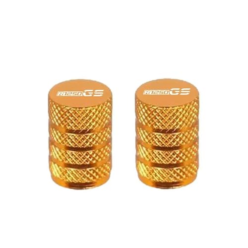 Bouchons de valve de pneu pour moto BMW R1250GS en aluminium CNC or