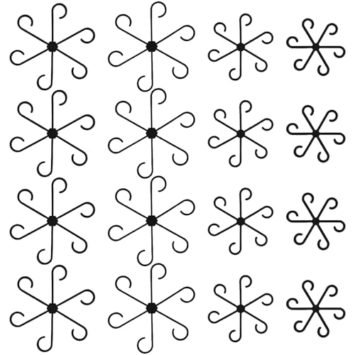 16 supporti per piante da interno, supporti per steli in plastica, clip per piante, supporto per piante rampicanti, supporto per piante rampicanti per piante rampicanti crescita fiorente