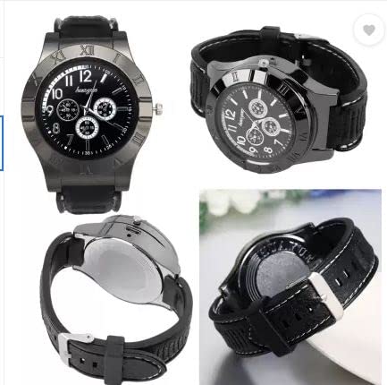 Meesa Metal Premium Flameless Watch Lighter Black - Image 2