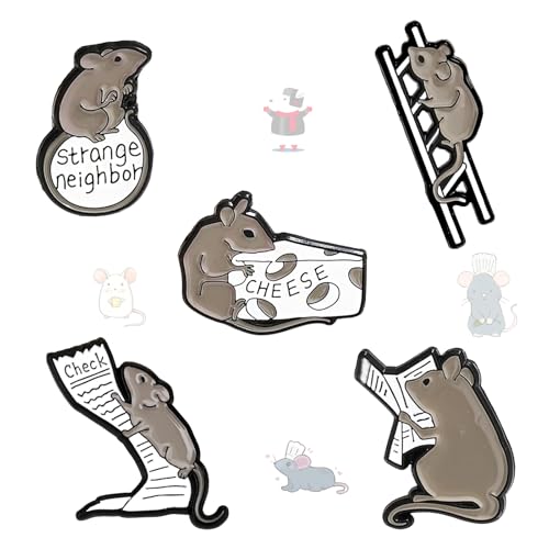 Image of 5Pcs Cute Coffee Cat Sloth Enamel Pin Set Cartoon Animal Coffee Cup Brooch Badges, Funny Lapel Pins for Backpacks, Jackets, Bags, Coffee Lover Gift