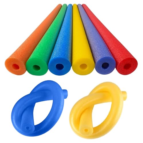 2/4/6 Stück Poolnudel Schaumstoff Mit Loch Schwimmnudel Für Kinder & Erwachsene 120x6cm Schwimmnudeln Set Poolnudeln Hohl Schwimmhilfe Schwimmstange Pool Nudel Spielzeug Zubehör