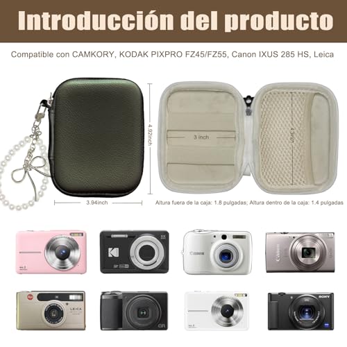 Funda para cámara digital STARGAZ compacta negra miniatura 3