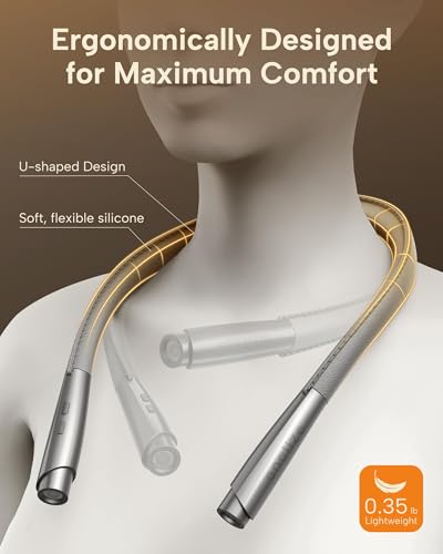 LED Neck Reading Light - Versatile Book Light for Bed, Knitting, and Camping, 3 Colors, 9 Brightness Levels, Lightweight Design