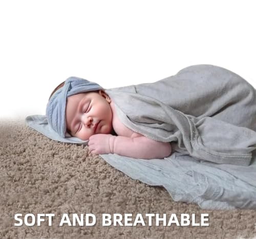 Belsen Baby Girls Hair Headband Knotted Wide Stretch Non-Slip Elastic Headband for Toddlers Kids Nylon Hair Accessories (Hot Pink, One Size)3