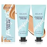 2Pcs Bein Make Up Wasserfest Body Coverage Perfector Körper Make Up Wasserfest Besenreiser Abdecken All Over Complexion Perfector Wasserdicht langlebig Bein und Körper Narbe Abdeckung Make-up (Natur)