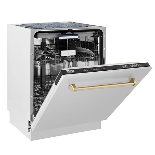 Zline Kitchen And Bath DWVZ-304-24-CB Zline Autograph Edition 24 Inch 3Rd Rack Top Control Tall Tub Dishwasher In Stainless Steel thumb #1