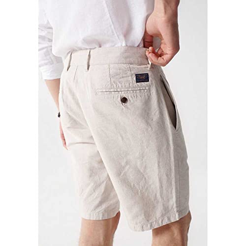 Bermuda en lin Salsa coupe regular pour éviter la chaleur en été - 4