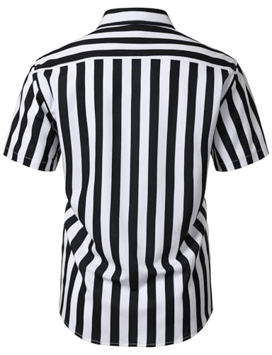 Image of JEMITOP Mens Stretch Wrinkle Free Texture Shirts