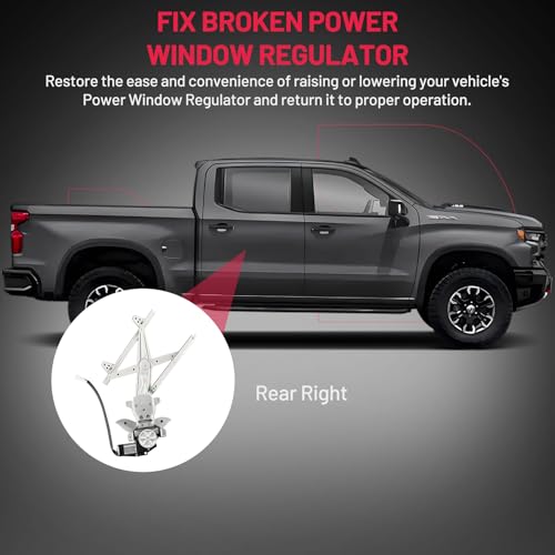 Image of BDFHYK 741-830 Power Window Regulator with Motor Rear Right Compatible with Toyota Camry 1997-2001