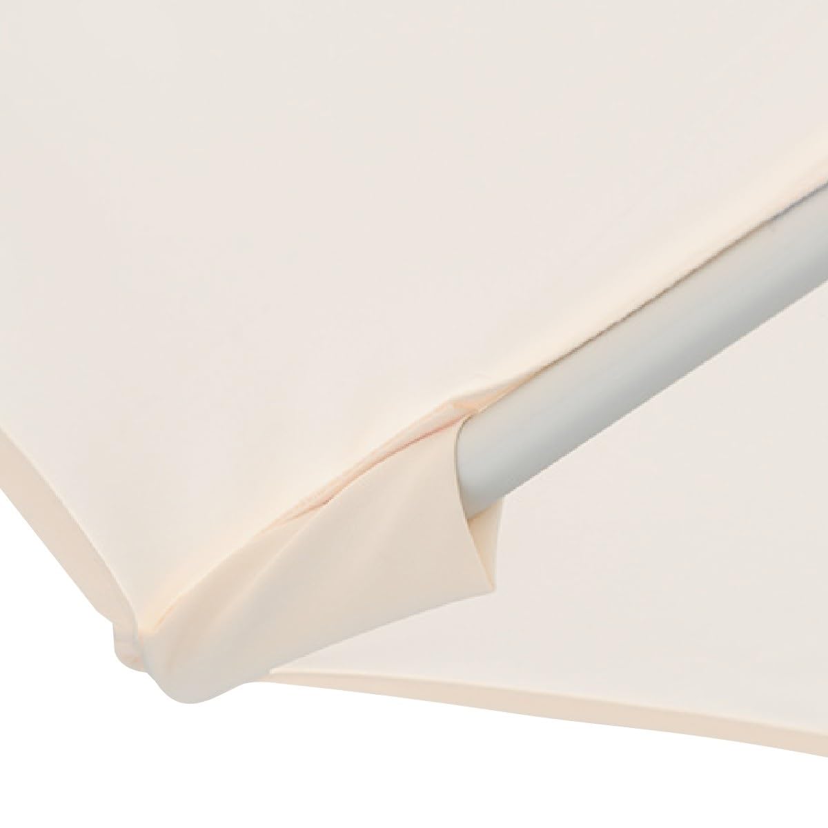 Toile Rechange Parasol Housse Parasol YedZen 3m 6 Baleines - Polyester 160g/m² UPF30 - Kaki - Imperméable UV - Terrasse Jardin Housse Imperméable UV