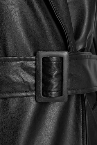 Sophia Trench long en polyuréthane Noir 42 pour femme - 4