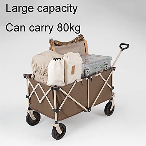 Garden Trolley Opvouwbare Rolwagen, Outdoor Draagbare Opbergtrolley Voor Picknick/Tuin/Reizen, Makkelijk Mee Te Nemen… - Image 4