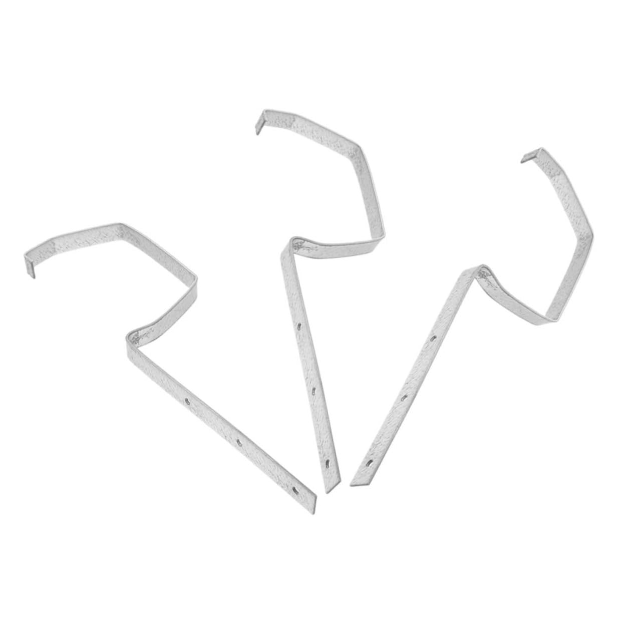 Uonlytech 3pcs Heavy Duty Metal Gutter Brackets for Easy Installation Weatherproof Roof Support for Efficient Outdoor Rainwater Drainage