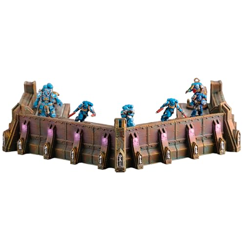 Forward Guard Defense Wall Miniature Terrain for Wargames and RPGs 28/32mm Scale