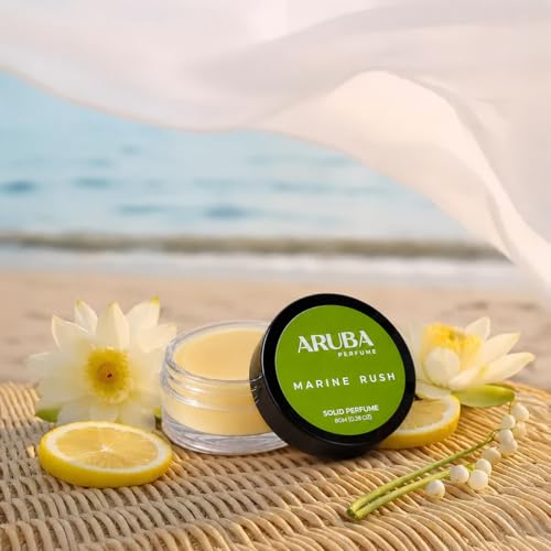 Image of Alcohol Free.Solid Perfumes | Wax Perfumes for Men & Women | Non-Greasy Cologne | Strong & Lasting Fragrance | Gifting Pack for Him & Her (Marine Rush)