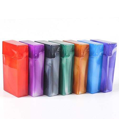 kristy 1 Pièces (Couleur Aléatoire) Étui Cigarette Silicone Cigarette Case Paquet Cigarette 110X28X60mm avec Boutons-Pression pour Contenir 20 Cigarettes De 110mm Cover