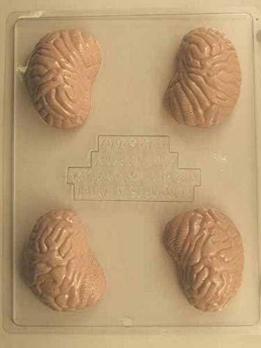 Two-Part Medium Brain Chocolate Pieces Candy Mold Mold H142