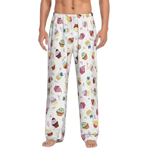 Vêtements de nuit de vacances pantalon de pyjama imprimé légers et respirants pour homme