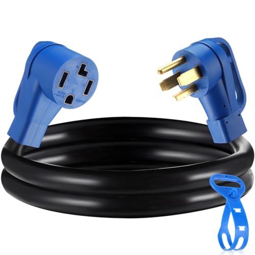 Kanayu 6.6 FT 4 Prong Dryer EV Extension Cord 30 Amp Compatabile with NEMA 14-30P to 14-30R for Level 2 EV Charging and 4 Prong Dryer Power STW 10 Gauge Flexible Cable with Grip Handle ETL Listed