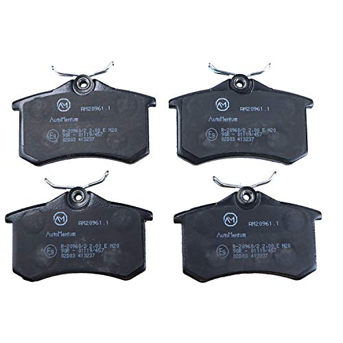 AutoMentum AM20961.1 Jeu de Plaquettes de Frein, Jeu de 4 VOLKSWAGEN GOLF MK III (1H1) 1991-1998 Essieu arrière et autres véhicules