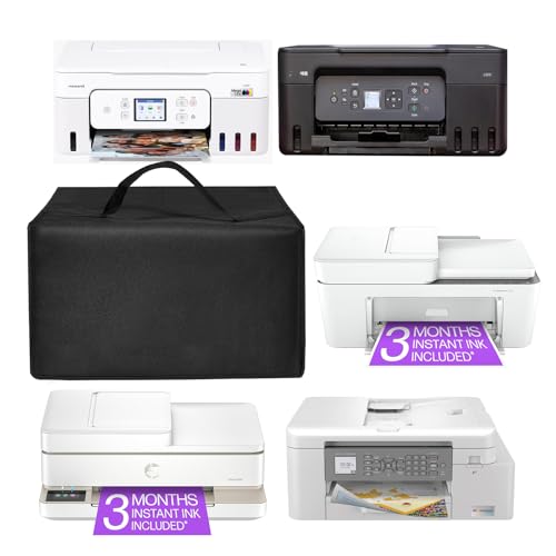 Image of Waterproof Dust Cover Compatible with HP DeskJet 4255e Wireless Inkjet Printer,Heavy Duty Nylon Covers Case for HP Envy 6555e Wireless Printer, Scanner, Copier