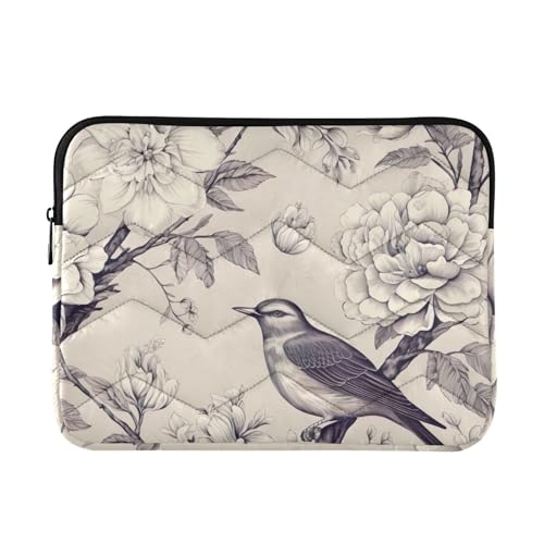 Funda para portátil 13-14 pulgadas impermeable floral vintage