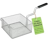 🔥 RESISTENCIA PROFESIONAL EN ACERO INOXIDABLE: Cesta freidora industrial fabricada en acero de alta calidad, pensada para trabajos intensivos en bares, restaurantes y cocinas de producción continua; el mallado uniforme soporta cambios de temperatura y golpes sin deformarse, evitando roturas prematuras del cestillo y mejorando la seguridad en cada fritura; ideal para técnicos de hostelería que buscan un repuesto cesta freidora fiable y para usuarios avanzados que prefieren reparar su equipo antes que sustituir toda la máquina, manteniendo un rendimiento constante en cada servicio y alargando al máximo la vida útil de la freidora.