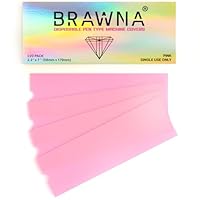 BRAWNA PMU Machine Pen Covers - Microneedling Machine Cover - PMU Supplies - Color - Pink, 220 Stück