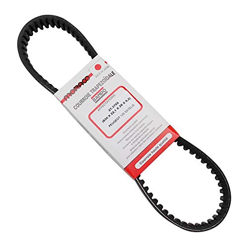 COURROIE MAXISCOOTER ADAPTABLE PEUGEOT 125 SATELIS - BANDO - (834x22 - 6x10x28°)