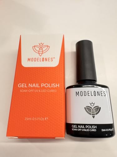 Image of modelones Glitter White Gel Nail Polish Glitter Gel Nail Polish Soak-Off UV Gel Polish - 28+ Days Long-Lasting Salon-Quality Nail Art DIY Manicure & Gift 15ML