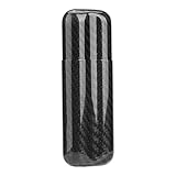 Cigar Holders,Carbon Fiber Cigar Holders Case Humidors 2 Tube Cigar Storage Box Travel Case