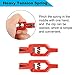 NC 2Pcs Snap Weights Heavy Tension Release Clips for Fishing, Weights, Planer Board, Kite, Red