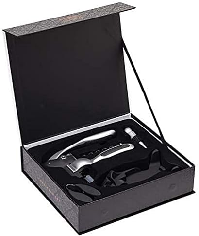 BarCraft Lever-Arm Corkscrew Gift Set, 1 Kit,Silver