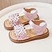 Girls Flower Sandals Korean Fashion Dressy Style Baby Sandals Soft Sole Children Summer Shoes Cute Floral Casual Wear (13 Little Child)