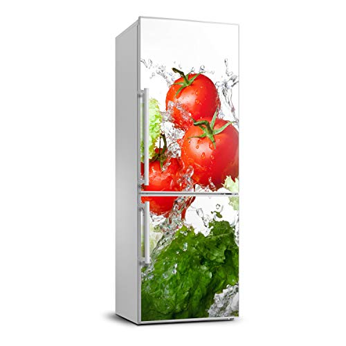 Cubierta del refrigerador autoadhesiva 60x180 cm decoración cocina de tomates 2