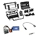 Produktbild Einbausatz: Doppel 2-DIN Radioblende Blende mit fünf (5) Schaltern + Clarion Radio Lenkradadapter RUNDPIN + für BMW 3er (E46) 03/1998-02/2005 Limousine / 3er (E46) 06/2001-12/2004 Compact
